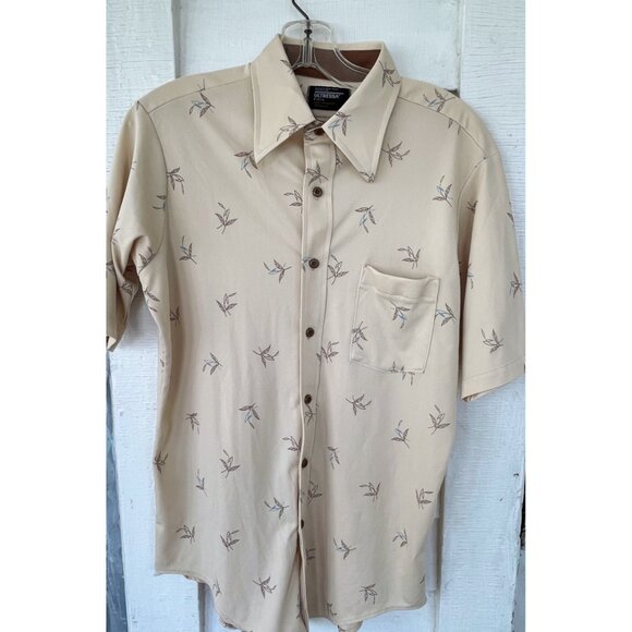 Vintage 1970s Mens JcPenny Button Up Casual Shirt size L - Picture 1 of 15